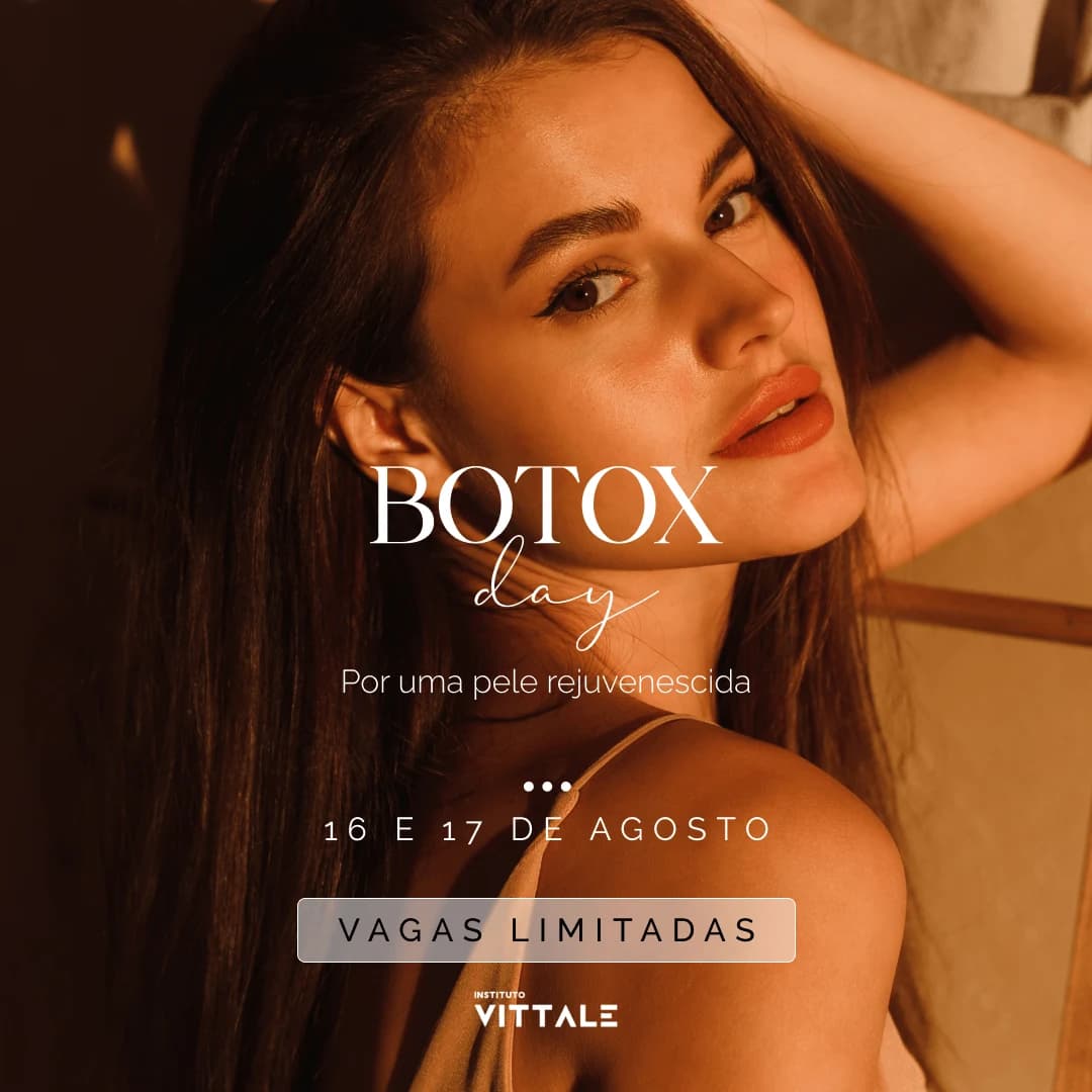 Anúncio quadrado da campanha Botox Day do Instituto Vittale