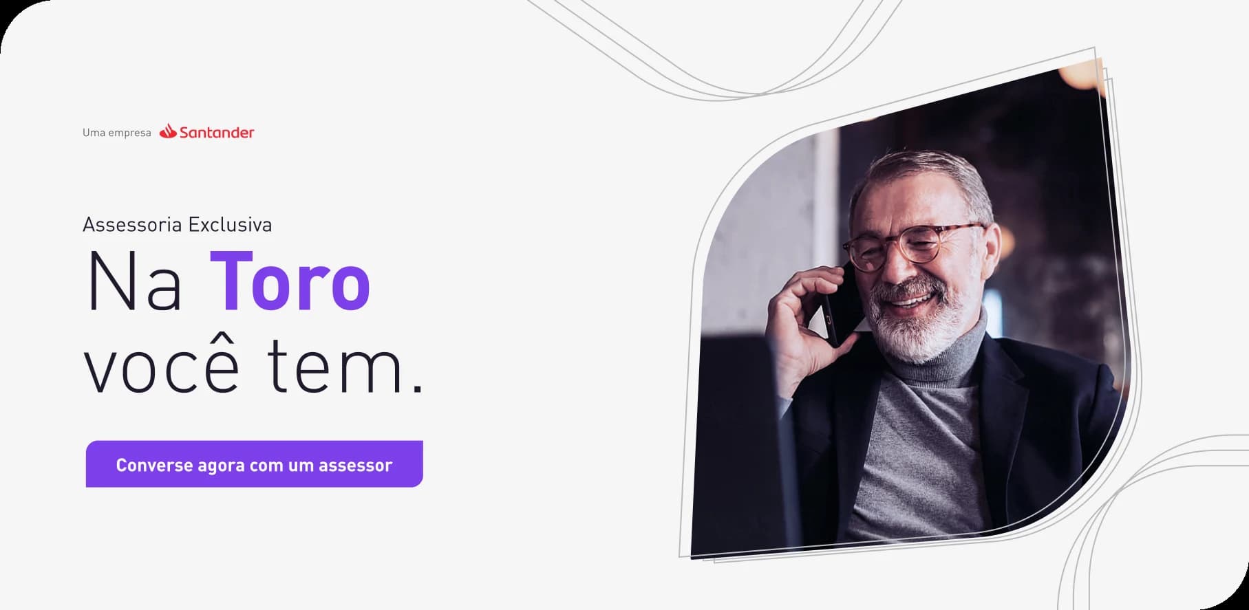 Pôster de ambientação da campanha Cliente Exclusivo Toro Investimentos