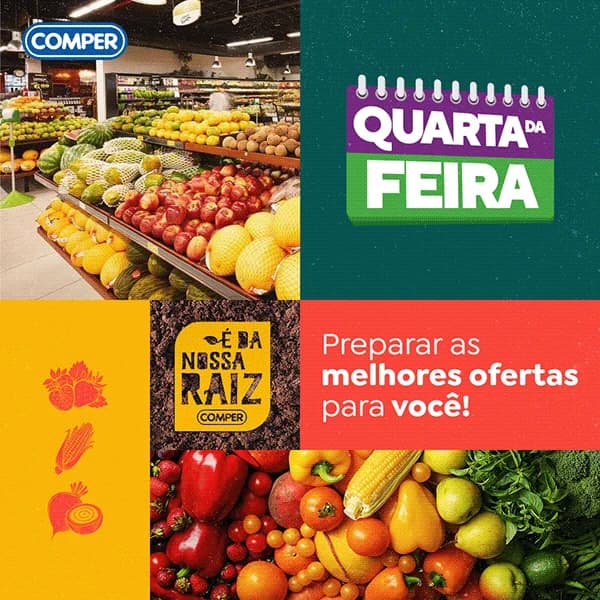 Card Quarta da Feira com chamada de melhores ofertas da campanha É da nossa raiz