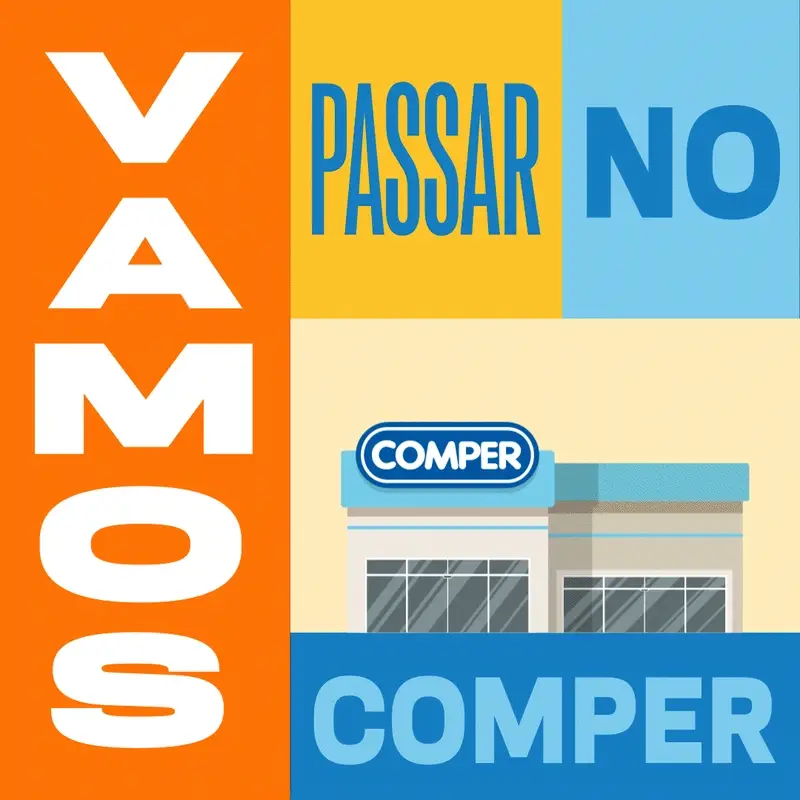 Peça animada Você vai passar no Comper