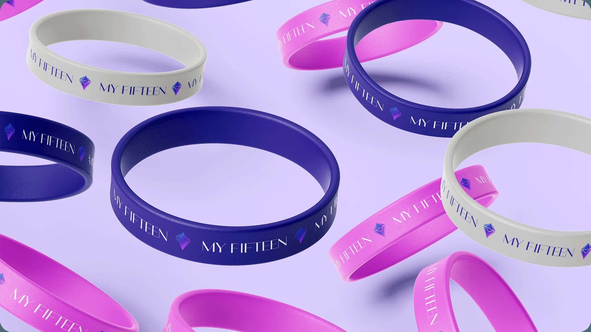 Pulseiras personalizadas com a marca My Fifteen