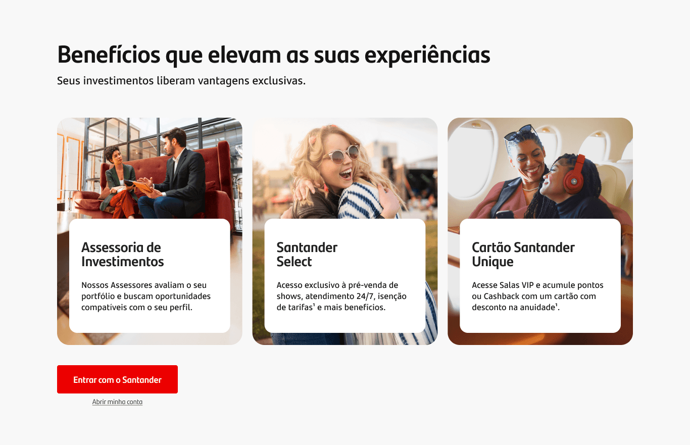 Benefícios associados à experiência de investimentos