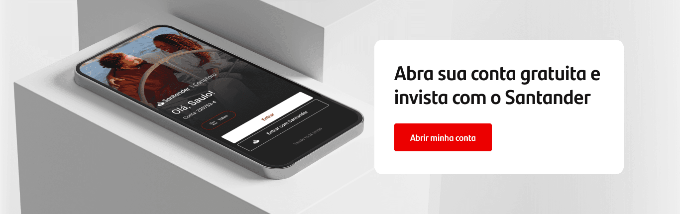 Chamada final para abertura de conta Santander
